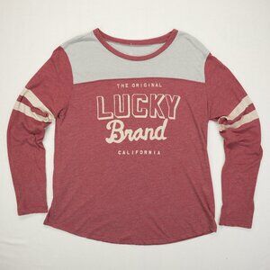 The Original Lucky Brand California Long Sleeve Women XL #32 Graphic T-Shirt